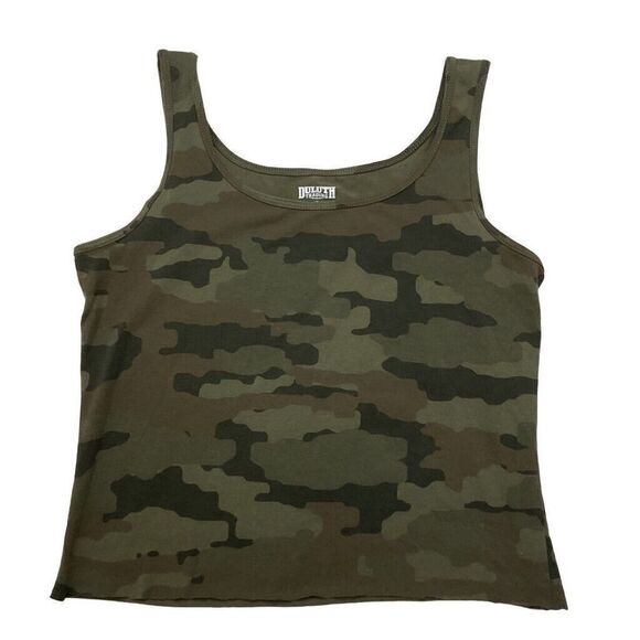 Duluth Trading Camo Crop Tank Top Women's Small - Picture 1 of 5